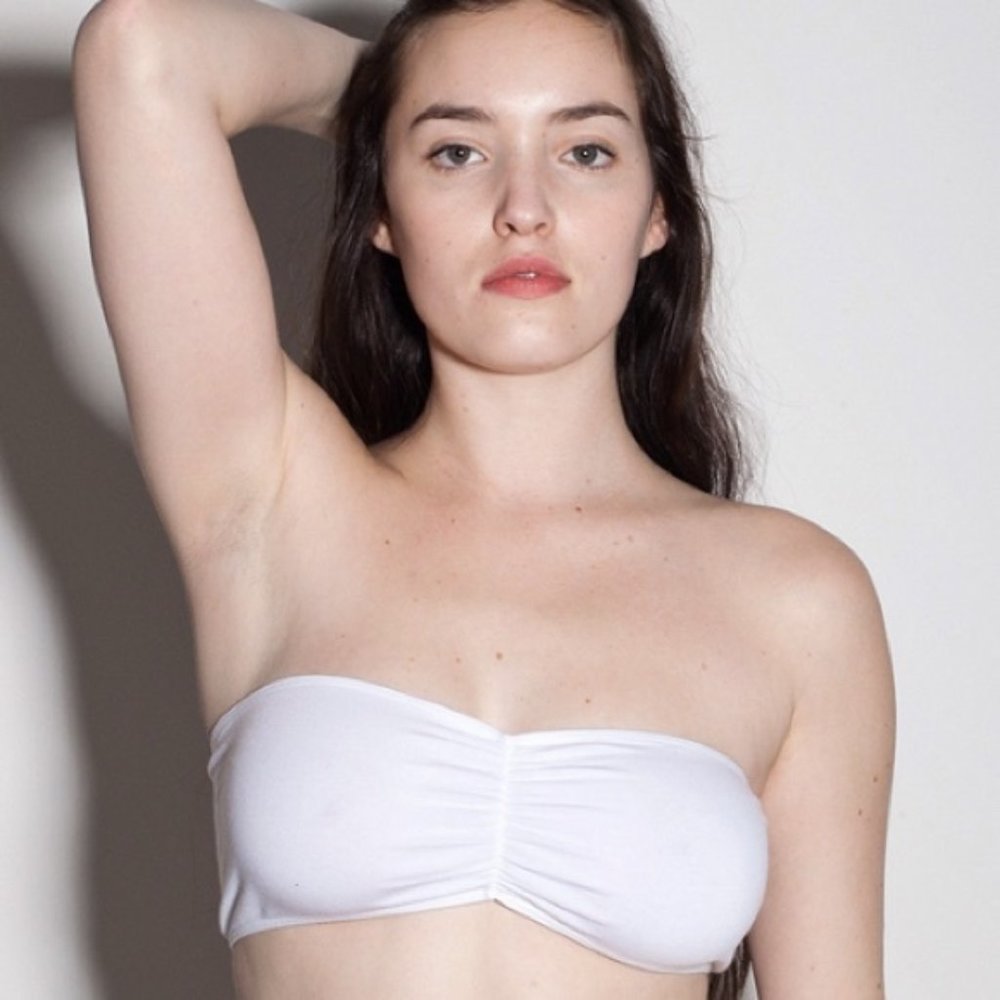 American Apparel M White Bandeau